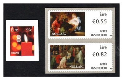 2012 Ireland Christmas Commemorative Stamps Mint Never Hinged
