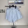 Ladies Light Blue Demi Shorts from Bershka Image 8
