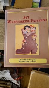 347 Woodworking Paterns. A Bound Set Of Popular Woodworking Patterns.. Large Volume Paperback In Good Condition.