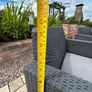 4-piece dark grey/black polyrattan-effect garden / patio furniture Image 9