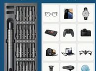 main image for ad 25-in-1 Precision Screwdriver Set - Multi-Function Repair Tool Kit for Mobile Phones &amp; Tablets - 5022