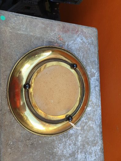 brass picture  plate