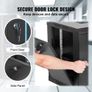 6U Wall Mount Network Server Cabinet, 39.4 cm Deep, Server Rack Cabinet Enclosure, 90.7 kg Max. Ground-mounted Load Capacity, with Locking Glass Image 6