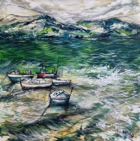 Sleeping Vessels at Murrisk, Low Tide (2024)