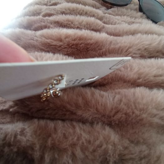 New gold plated earrings