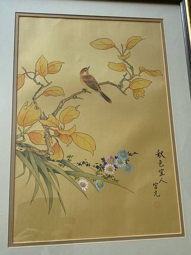 painting Vintage Chinese Gongbi painting on silk