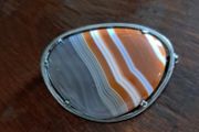 Agate 925.Silver Brooch