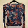 Navy Autumnal Style Top Size S! Image 3