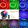 Disco Lights, 360 Degree Rotation Sound Activated Portable Disco Ball Lights with 4M/13ft USB Power Cable, 3W RGB Party Lights with Remote Control for Kids Birthday/Family Gathering/Christmas Party/Home Image 7