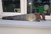 old original  large hand saw