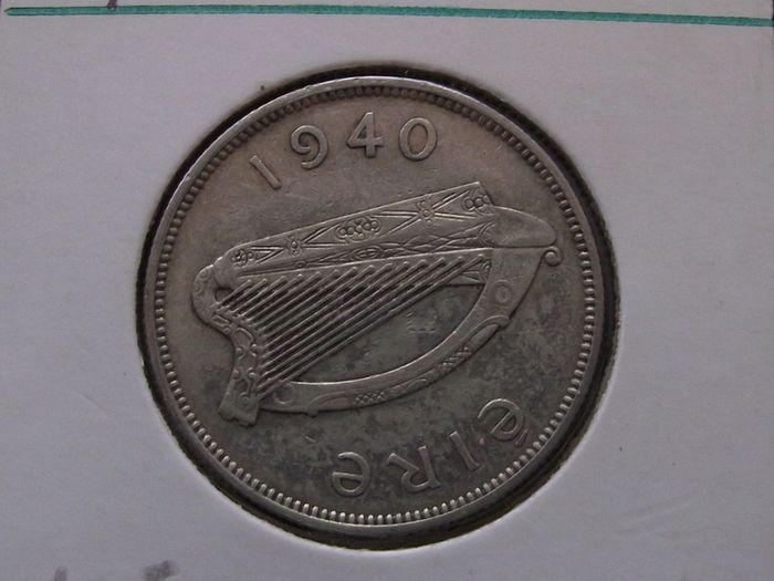 Irish Republic. Silver Florin (1940)