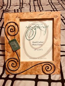 Hand crafted stone photo frame