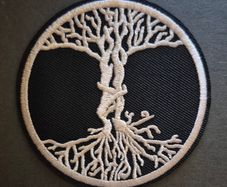 Tree of life, cloth patch.