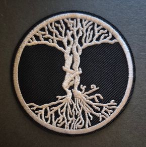 Tree of life, cloth patch.