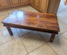 Hardwood coffee table