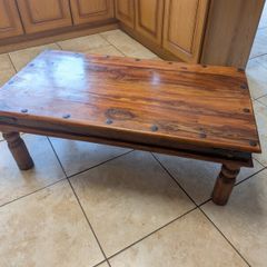 Hardwood coffee table