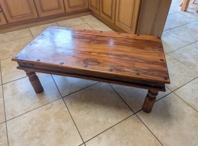 Hardwood coffee table