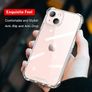 Case for iPhone 14 (6.1-Inch), Anti-Scratch Ultra Clear Shockproof Hard PC Back & Soft TPU, Bumper Protective Cover for iPhone 14 - Clear Image 3
