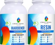 Epoxy Resin Kit - Crystal Clear Resin & Hardener Casting Resin for Jewelry Crafts & Art Resin - Food Safe, Self Leveling with High Gloss, UV & Heat Resistant, No Bubble & Yellowing (FREE POSTAGE)