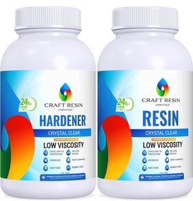 Epoxy Resin Kit - Crystal Clear Resin & Hardener Casting Resin for Jewelry Crafts & Art Resin - Food Safe, Self Leveling with High Gloss, UV & Heat Resistant, No Bubble & Yellowing (FREE POSTAGE)