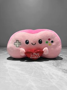 Pre Owned Pink Game Controller Plush Cushion