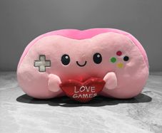 Pre Owned Pink Game Controller Plush Cushion