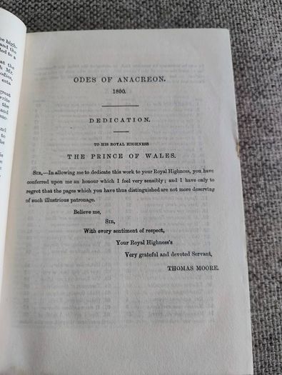 The Poetic Works of Thomas Moore 1895 hardback with a split on the inside cover see photos FREE STANDARD POSTAGE INCLUDED