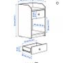 Hauga Bedside Table locker  White Image 7