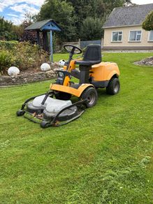 Stiga front deck ride on lawnmower