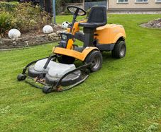 Stiga front deck ride on lawnmower