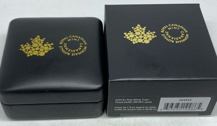 Canada 2023 Silver Peace Dollar Selective Rose Gold Plating