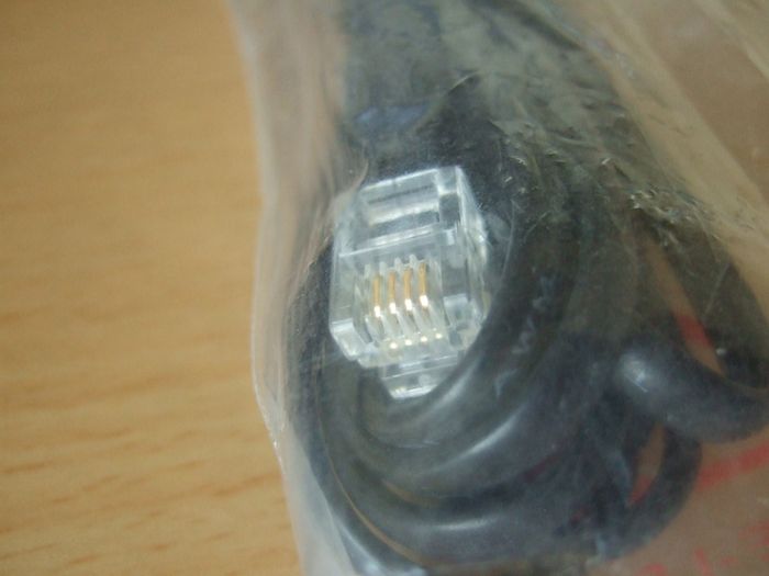 DSL/Line Black 4-pin Cable, Brand New!