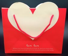 Red Heart Shaped Retail/Gift/Party Bags - Small/Large