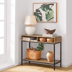 Console Table With 2 open compartments