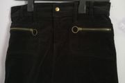 Black corduroy skirt