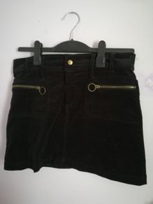 Black corduroy skirt