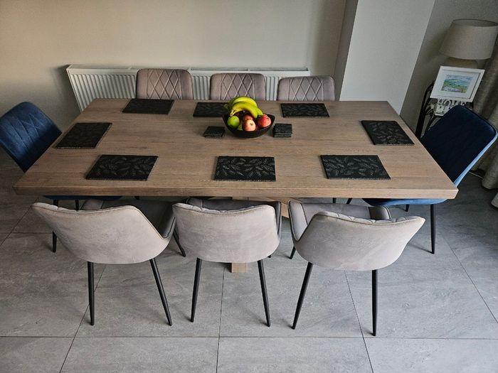 Dining Table and 8 Chairs