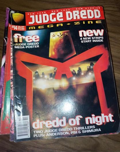 Judge dredd magazine 90s 00s mixed lot