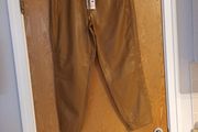 S. Oliver Faux Leather  Camel Trousers.   S.16.  B.N.W.T.