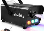Fog Machine with Controllable Lights, Continuously Spray 500W Professional DJ LED Smoke Machine 3 Color Light with Wireless Remote Control 2000 CFM Huge Fog for Halloween Holidays Parties (FREE POSTAGE)
