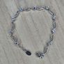 Sterling Silver S-Link Cubic Zirconia Tennis Bracelet Boxed 19cm Image 3