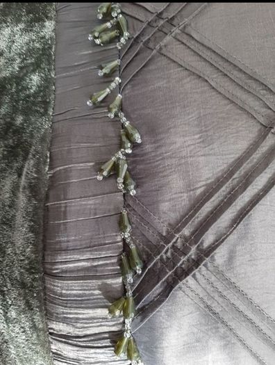Lovely velvet/silk/beaded  cushions