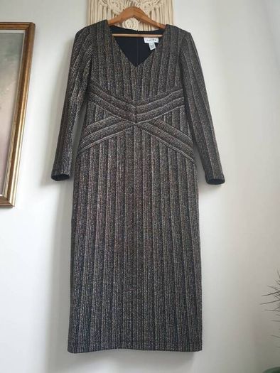 Joseph Ribkoff Gold Thread Dress Size Uk 10