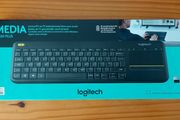 Keyboard, Logitech K400 Plus Wireless Touch TV Keyboard With Easy Media Control and Built-in Touchpad, new, unopened.
