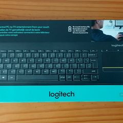 Keyboard, Logitech K400 Plus Wireless Touch TV Keyboard With Easy Media Control and Built-in Touchpad, new, unopened.