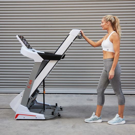 C66 Commercial SMART Treadmill with 1YR Warranty, 3HP Motor 18KM PER HOUR, WiFi Colour Touchscreen Media Player, Watch Netflix, YouTube, etc, Download Any App, Flash Sale