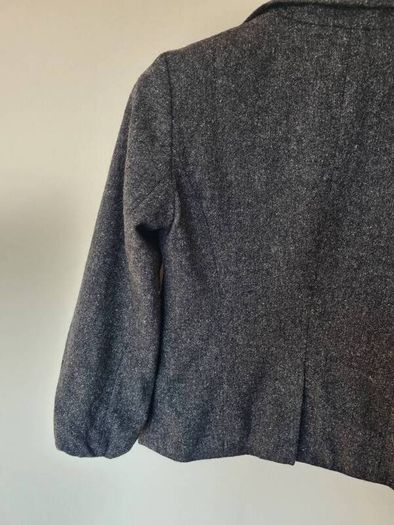 Tommy hilfigher wool blazer size 10 grey button up in excellent condition