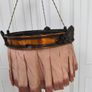 Antique Victorian/Edwardian Silk Fringe Ceiling Light Shade Image 8