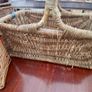 Selection of Vintage Wicker Hanper, Picnic , Wine Bottle, and Shopping Baskets Image 10