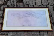 19th Century framed map of Dublin Bay